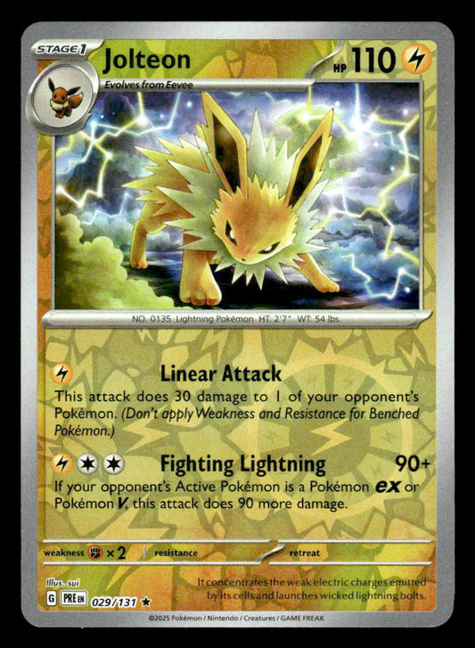 SV: Prismatic Evolutions #029/131 Jolteon Reverse Holo Rare