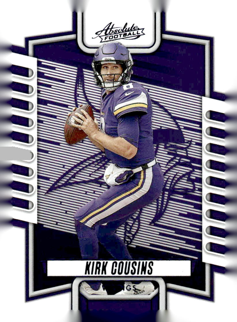 2023 Panini Absolute #25 Kirk Cousins Blue