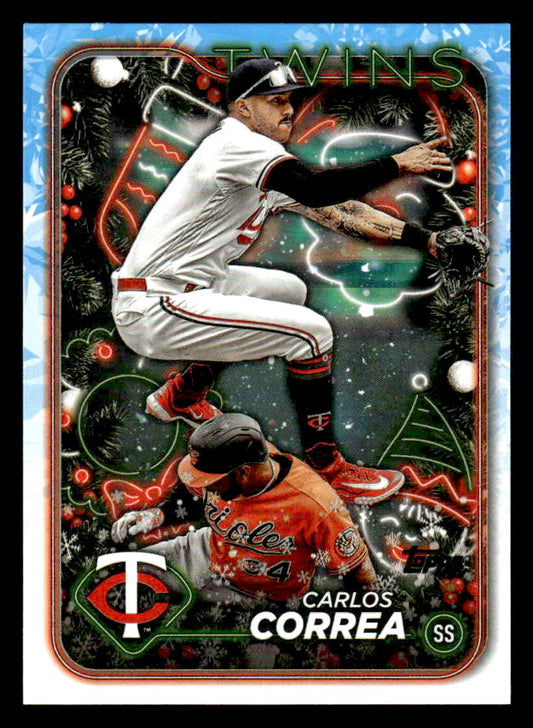 2024 Topps Holiday #H63 Carlos Correa