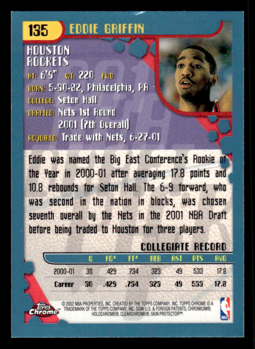 2001-02 Topps Chrome #135 Eddie Griffin