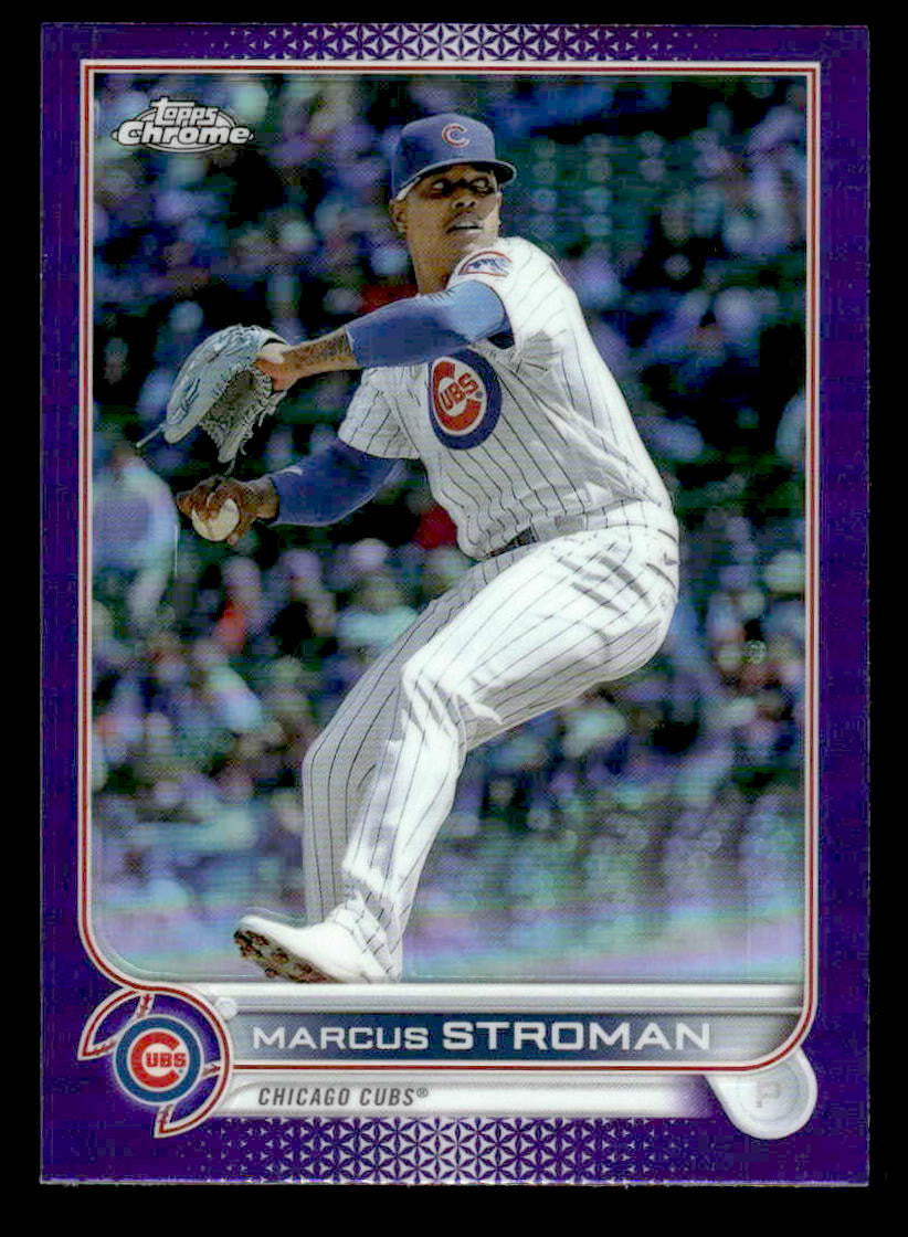 2022 Topps Chrome Update #USC135 Marcus Stroman Purple Refractor