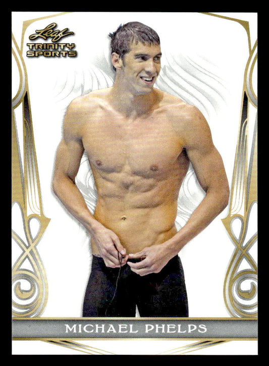2023 Leaf Trinity #BS-9 Michael Phelps Base Sports