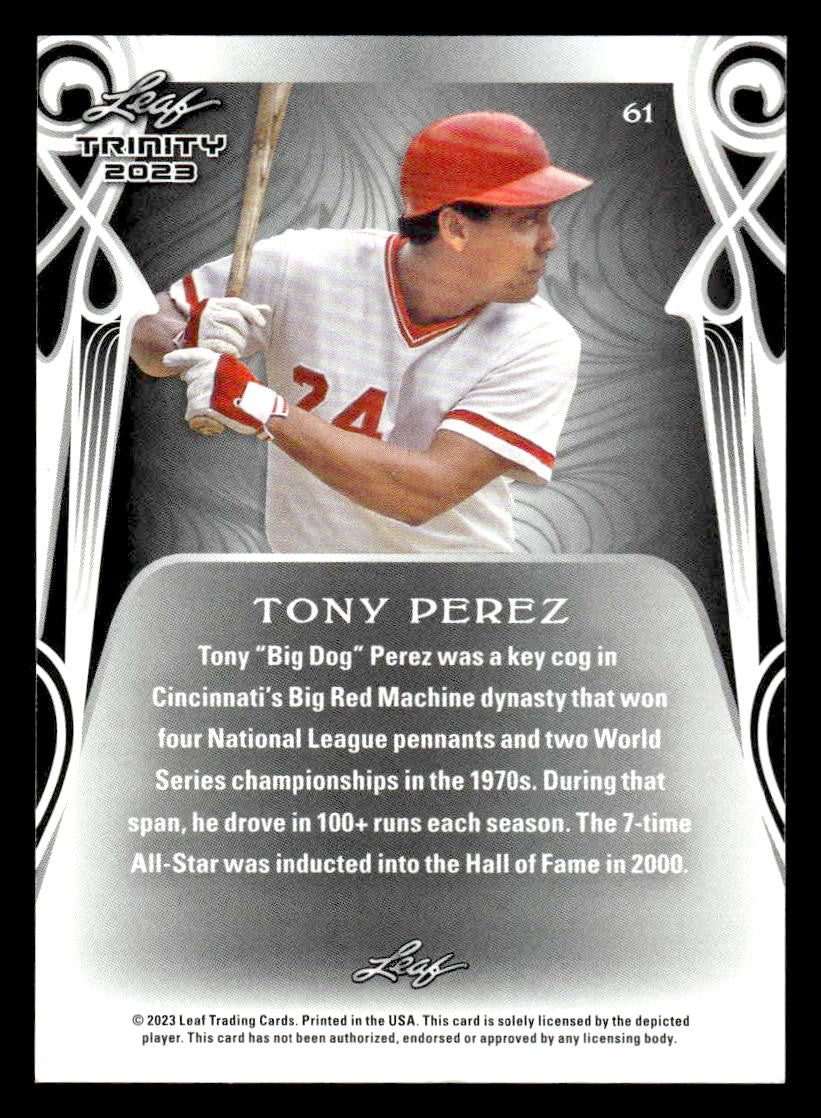 2023 Leaf Trinity #61 Tony Perez
