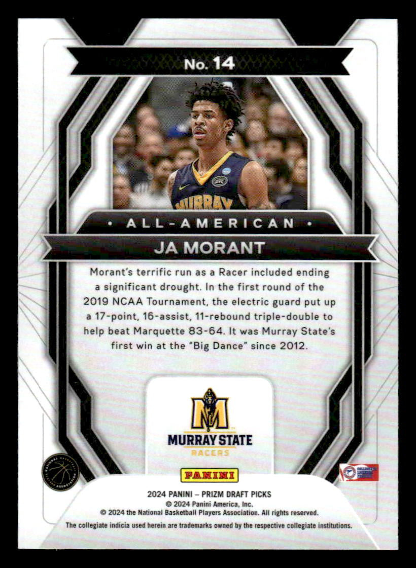 2024 Panini Prizm Draft Picks #14 Ja Morant All-American