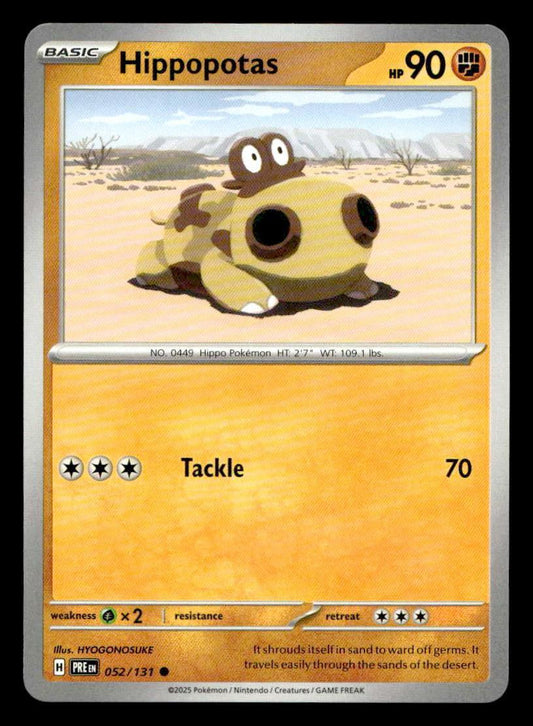 SV: Prismatic Evolutions #052/131 Hippopotas Common