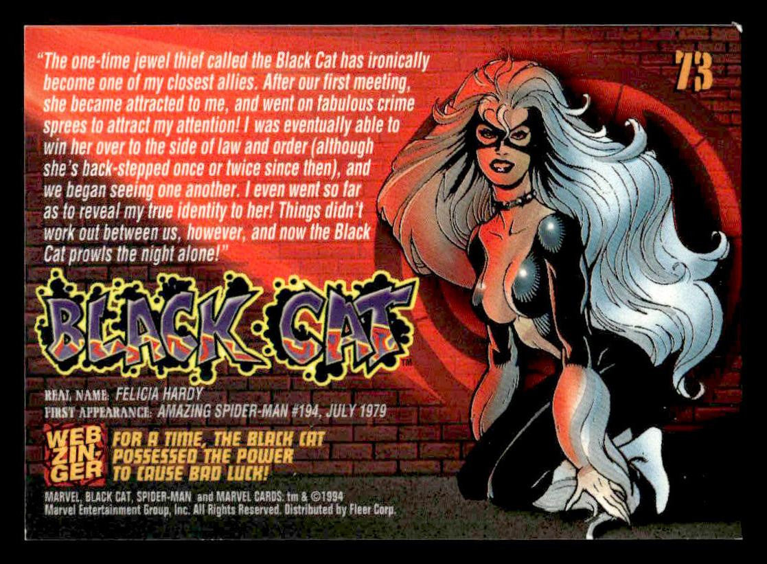 1994 Fleer The Amazing Spider-Man #73 Black Cat