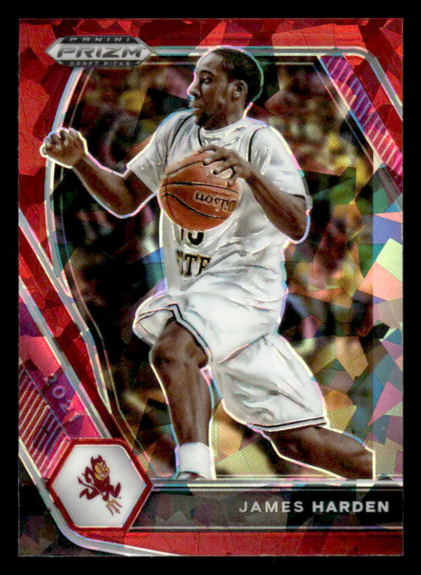 2021 Panini Prizm Draft Picks #53 James Harden Red Ice