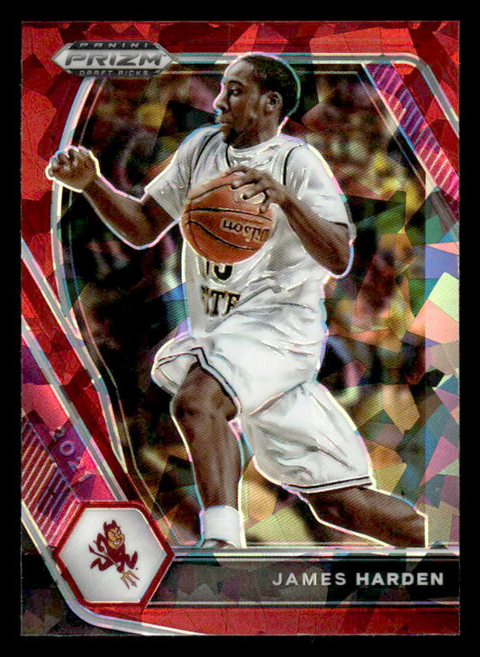 2021 Panini Prizm Draft Picks #53 James Harden Red Ice