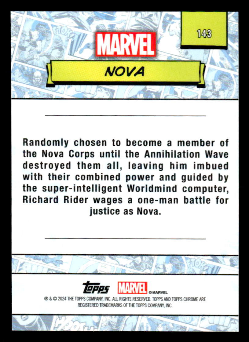 2024 Topps Chrome Marvel #143 Nova