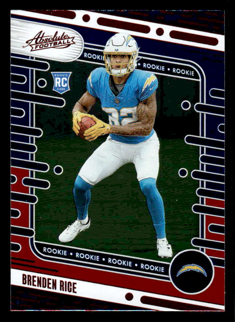 2024 Panini Absolute #199 Brenden Rice Red and Blue