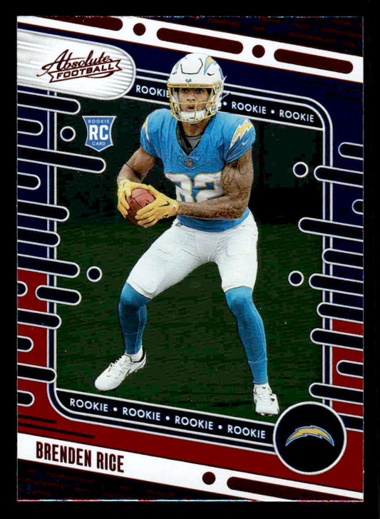 2024 Panini Absolute #199 Brenden Rice Red and Blue