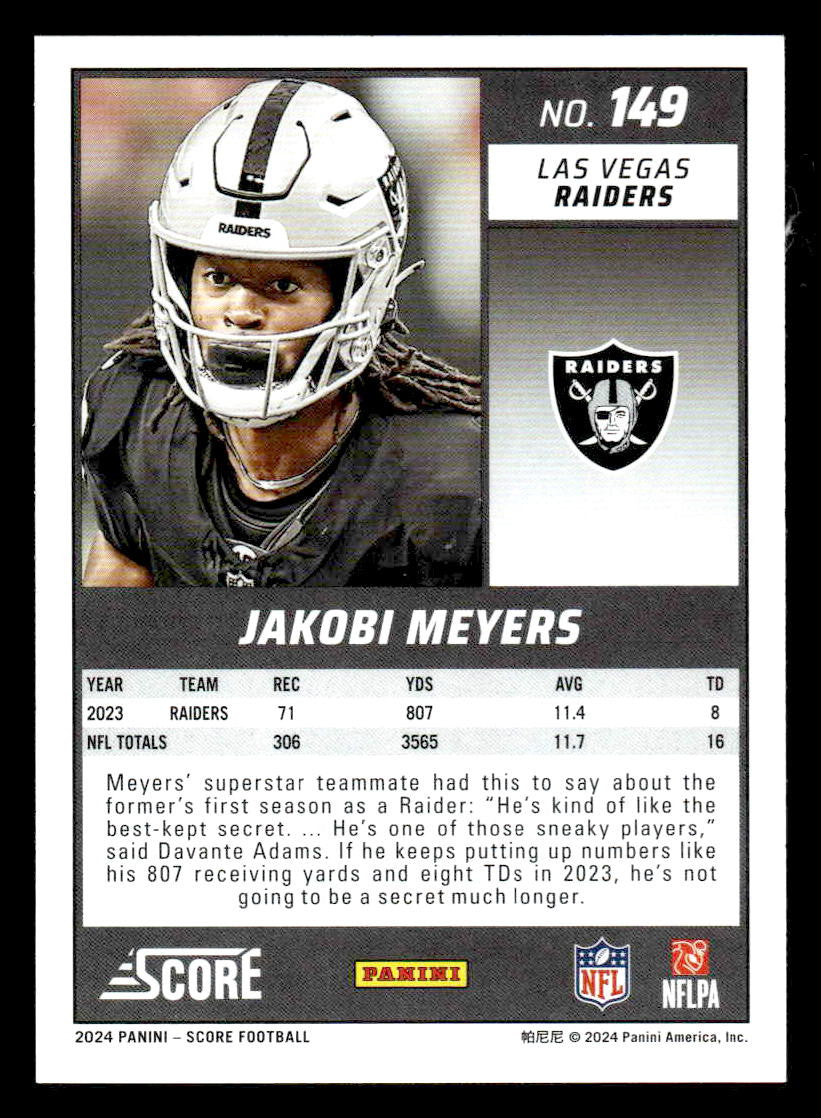 2024 Score #149 Jakobi Meyers