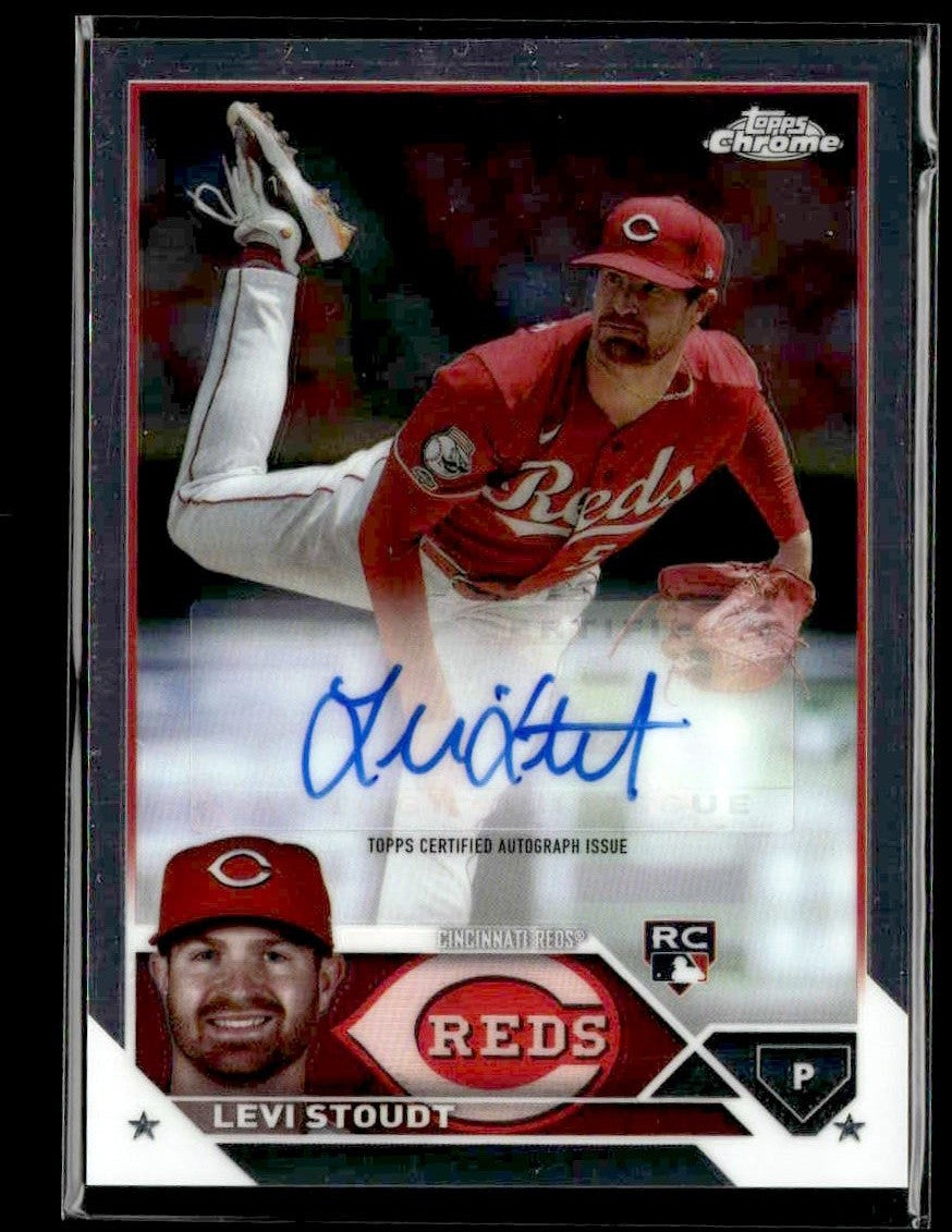 2023 Topps Chrome Update #AC-LS Levi Stoudt Autographs