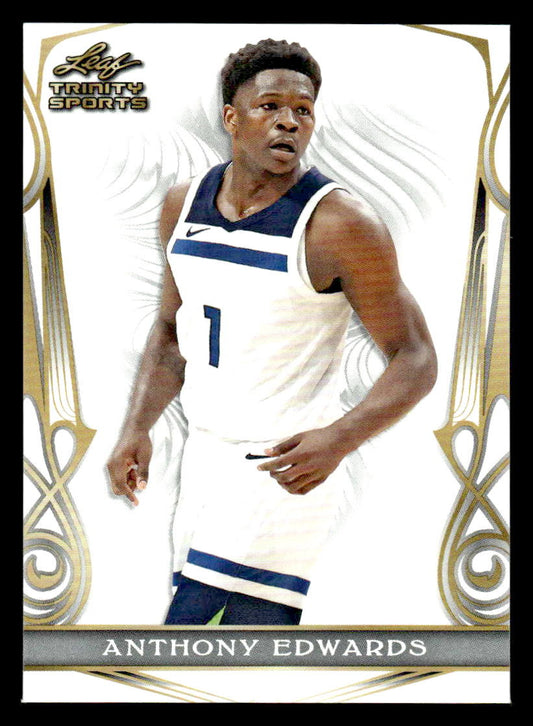 2023 Leaf Trinity #BS-1 Anthony Edwards Base Sports