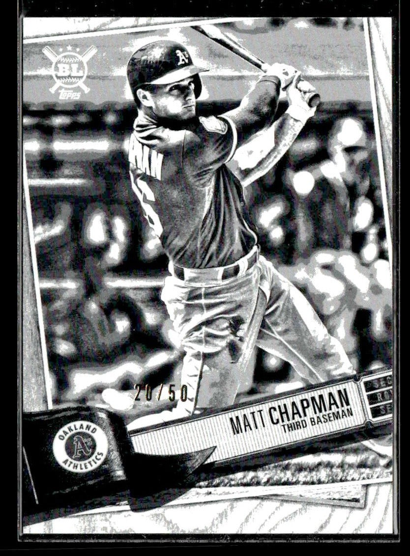 2019 Topps Big League #166 Matt Chapman Artist Rendition #/50