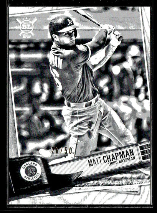 2019 Topps Big League #166 Matt Chapman Artist Rendition #/50