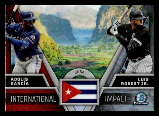 2024 Bowman Chrome #II-23 Luis Robert Jr. / Adolis García International Impact