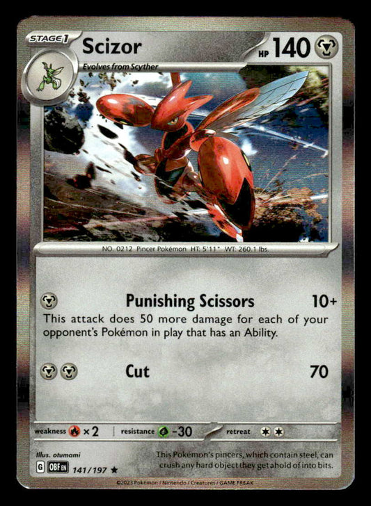 SV03: Obsidian Flames #141/197 Scizor Rare