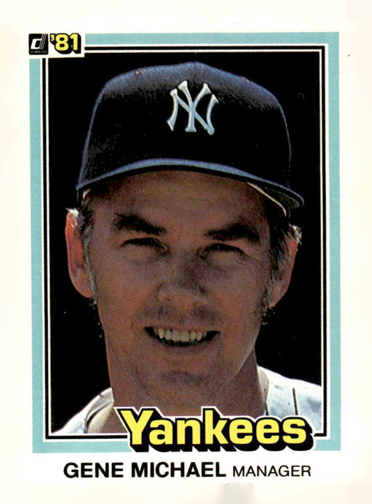 1981 Donruss #500 Gene Michael