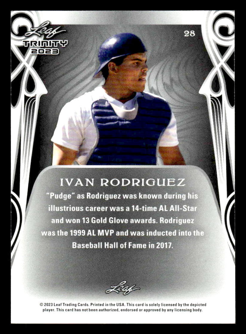 2023 Leaf Trinity #28 Ivan Rodriguez