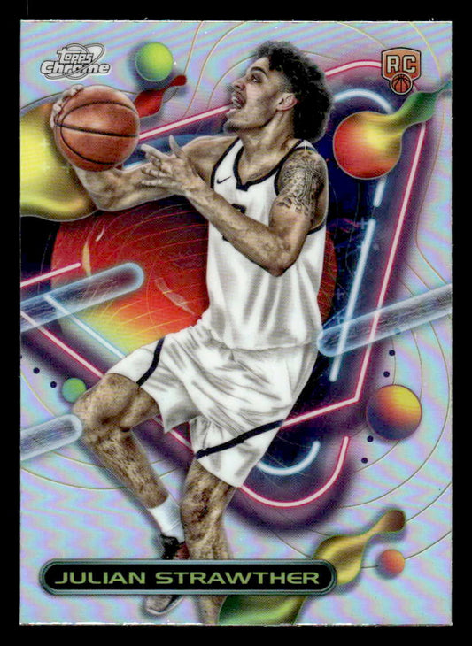 2023-24 Topps Chrome Cosmic #176 Julian Strawther