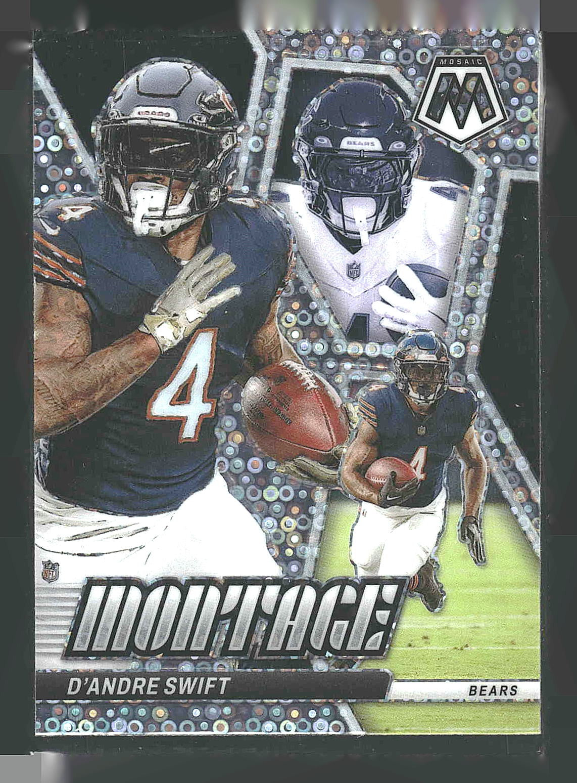 2024 Panini Mosaic #M-15 D'Andre Swift Montage No Huddle Silver