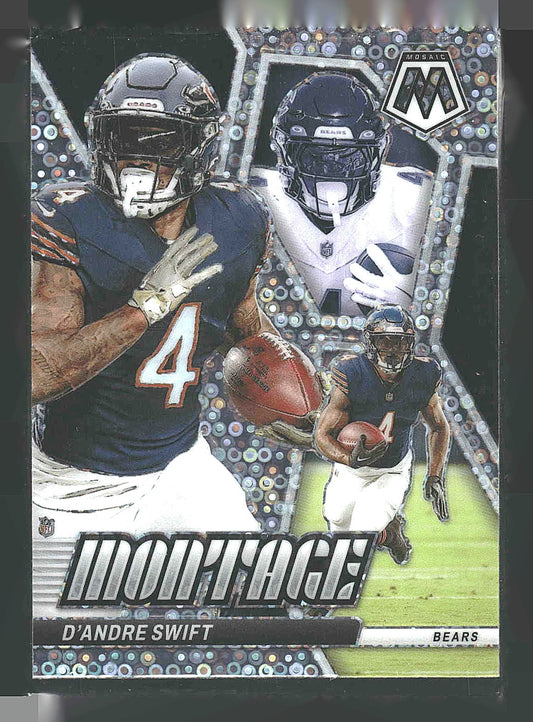 2024 Panini Mosaic #M-15 D'Andre Swift Montage No Huddle Silver