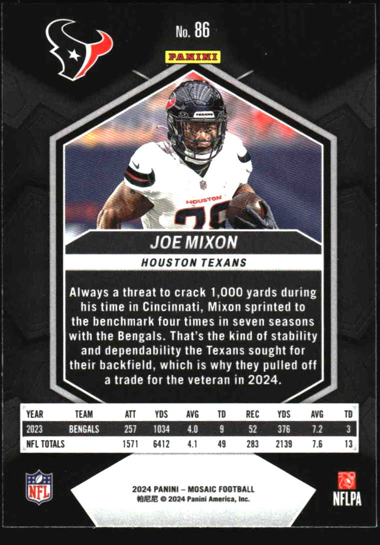 2024 Panini Mosaic #86 Joe Mixon