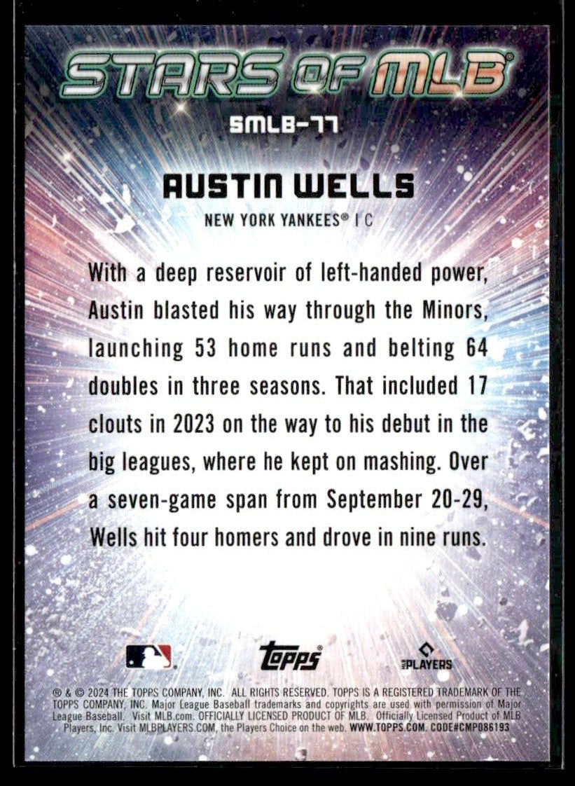 2024 Topps Update #SMLB-77 Austin Wells Stars of MLB