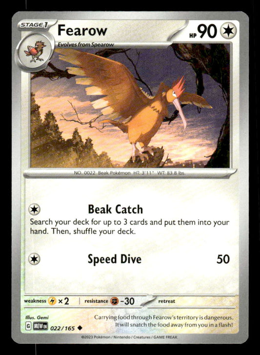 SV: Scarlet & Violet 151 #022/165 Fearow