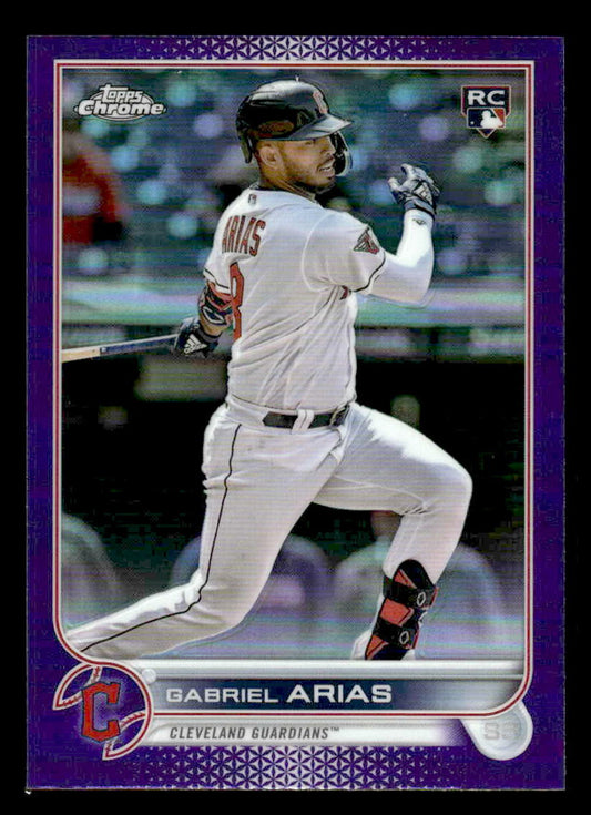 2022 Topps Chrome Update #USC131 Gabriel Arias Purple Refractor