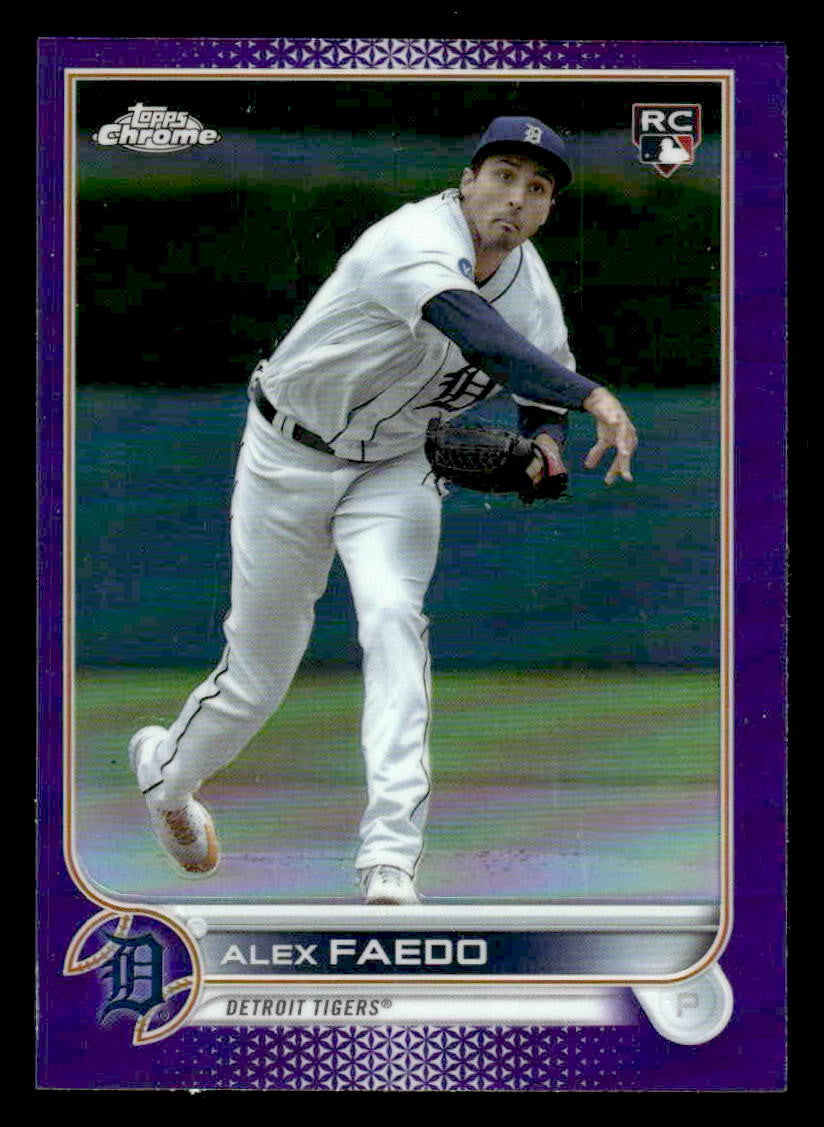 2022 Topps Chrome Update #USC196 Alex Faedo Purple Refractor