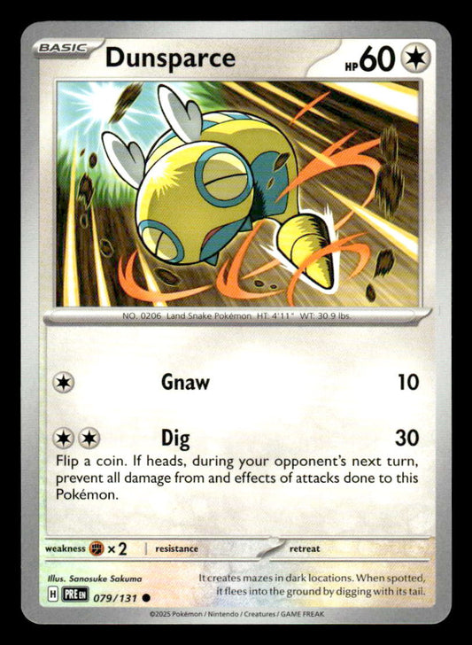SV: Prismatic Evolutions #079/131 Dunsparce Common