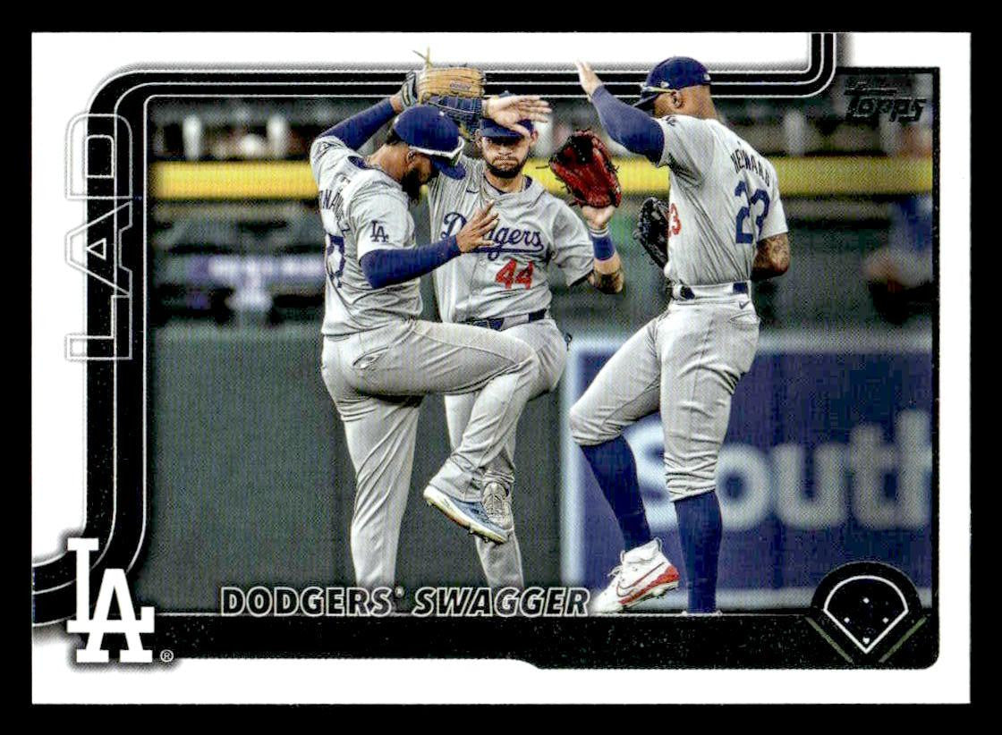 2025 Topps #255 Dodgers Swagger: Winning With Style Again