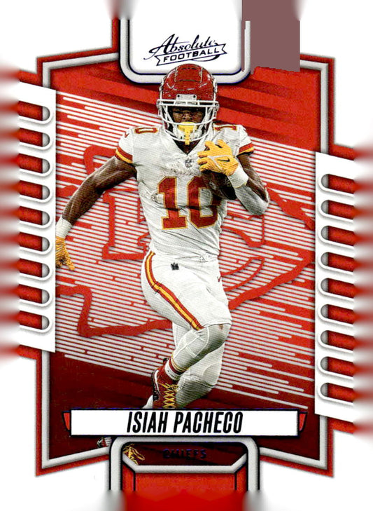 2023 Panini Absolute #53 Isiah Pacheco Blue