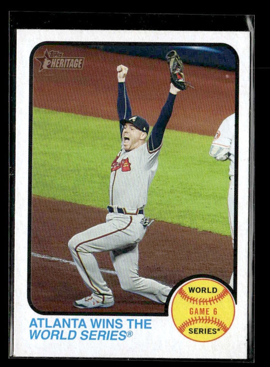 2022 Topps Heritage #210 Atlanta Wins the World Series
