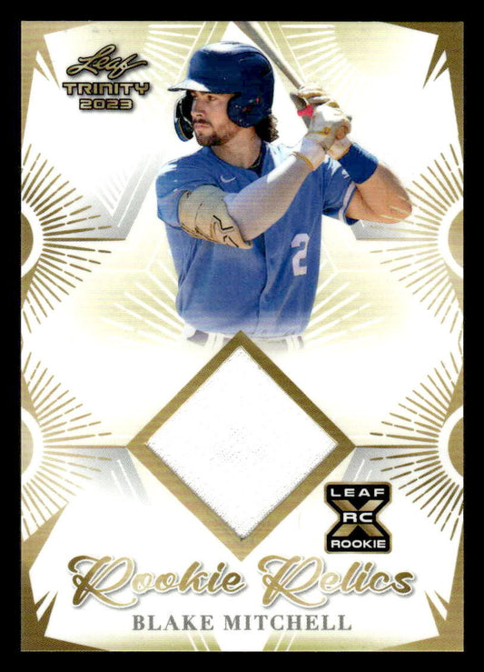 2023 Leaf Trinity #RR-9 Blake Mitchell Rookie Relics