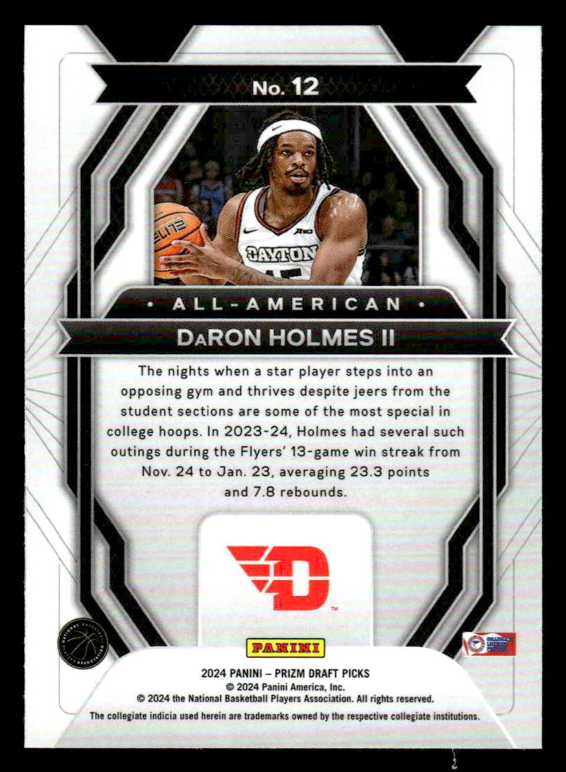 2024 Panini Prizm Draft Picks #12 DaRon Holmes II All-American