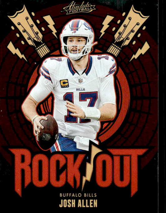 2024 Panini Absolute #RO-JAN Josh Allen Rock Out
