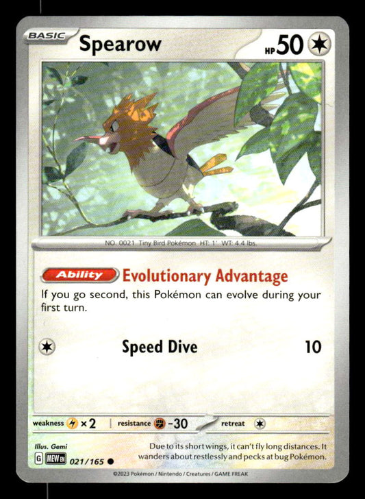 SV: Scarlet & Violet 151 #021/165 Spearow