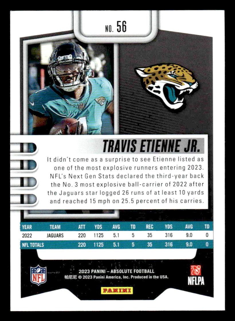 2023 Panini Absolute #56 Travis Etienne Jr. Retail