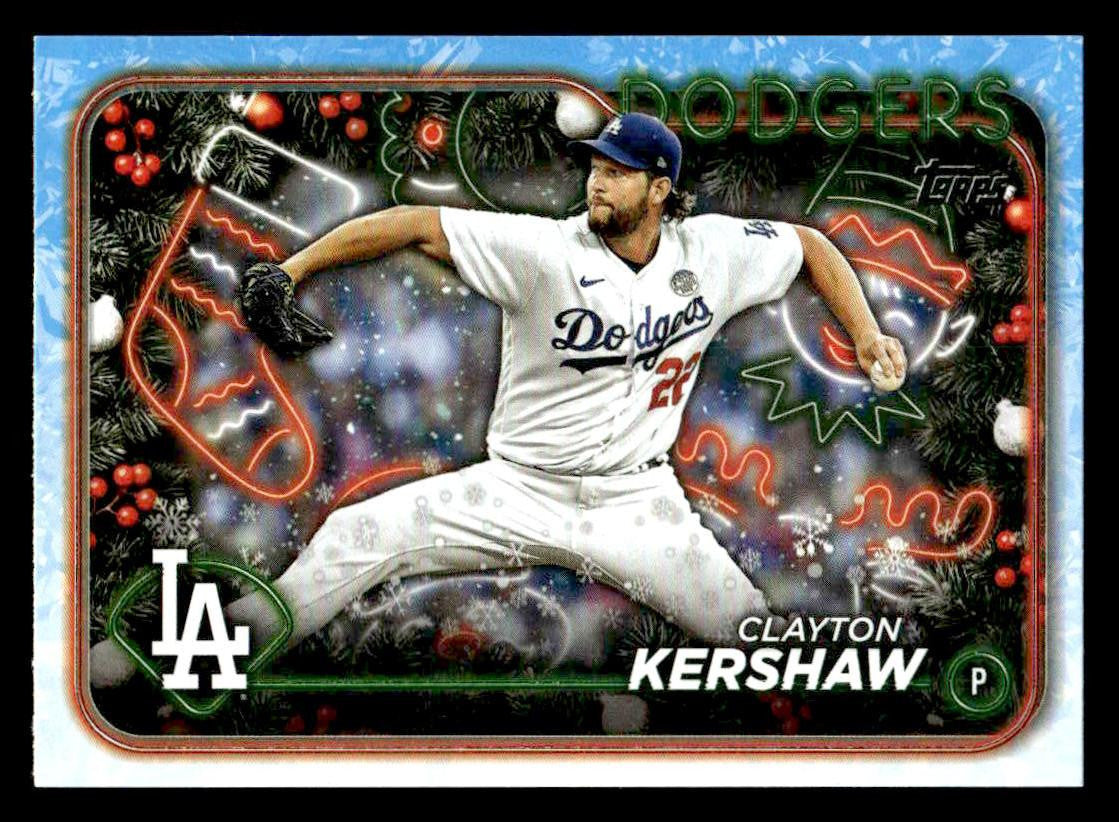 2024 Topps Holiday #H92 Clayton Kershaw