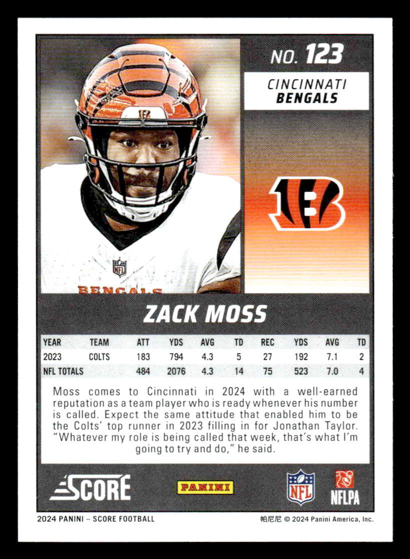 2024 Score #123 Zack Moss