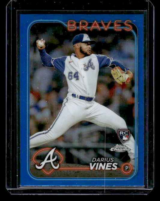 2024 Topps Chrome #197 Darius Vines Blue Refractors #/150