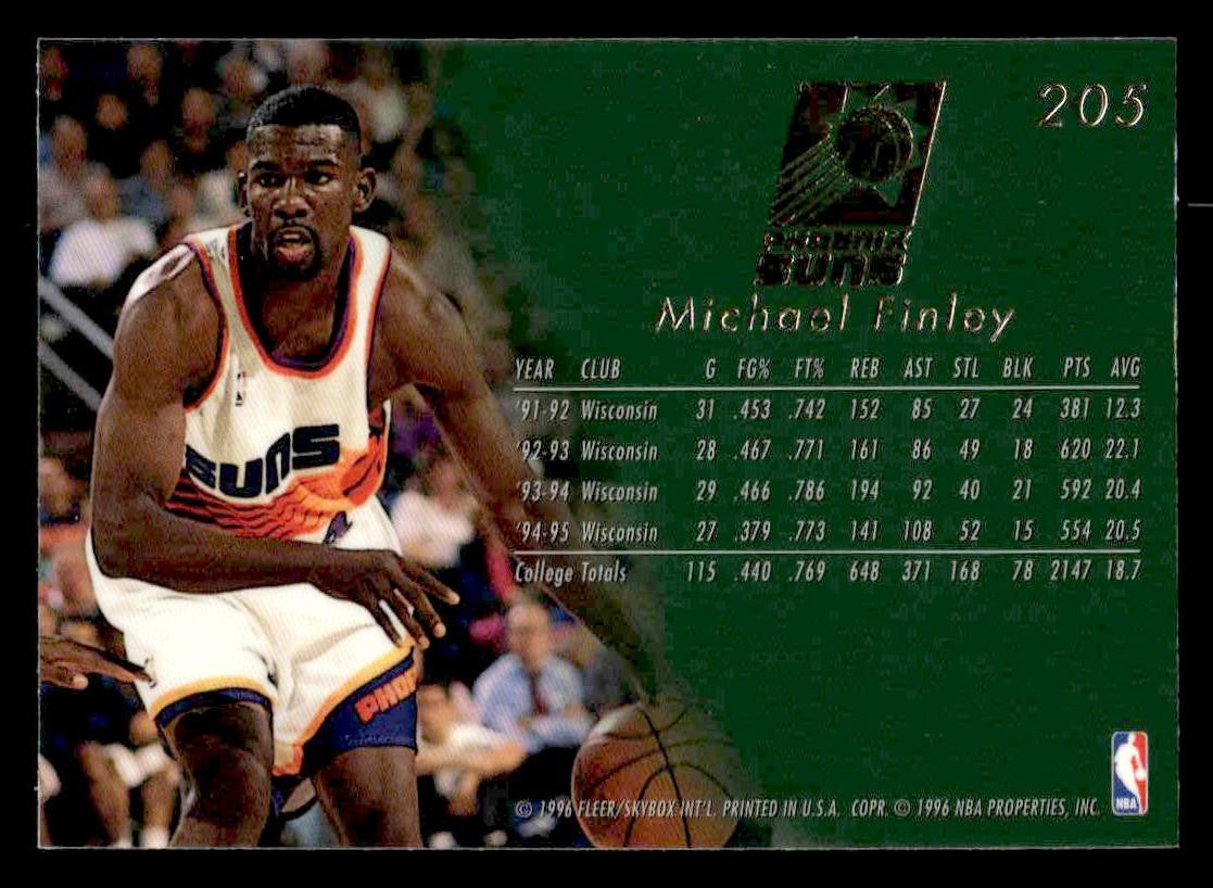 1995-96 Flair #205 Michael Finley