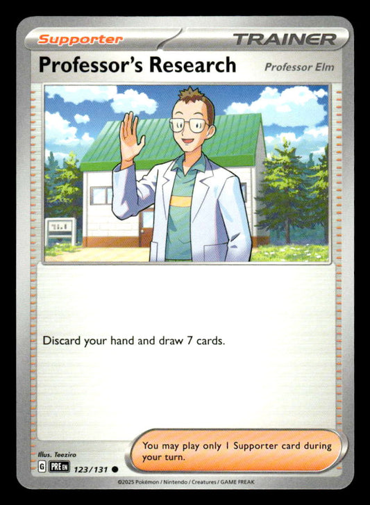 SV: Prismatic Evolutions #123/131 Professor's Research [Professor Elm] Common