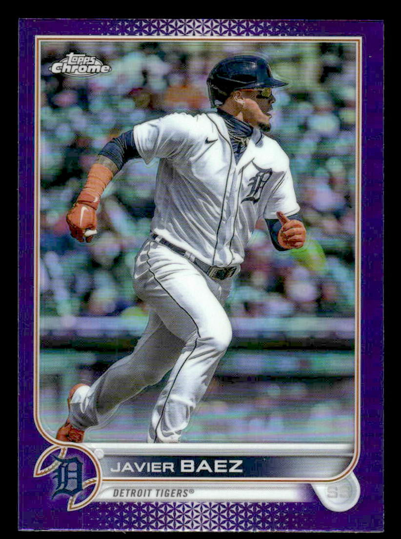 2022 Topps Chrome Update #USC89 Javier Baez Purple Refractor