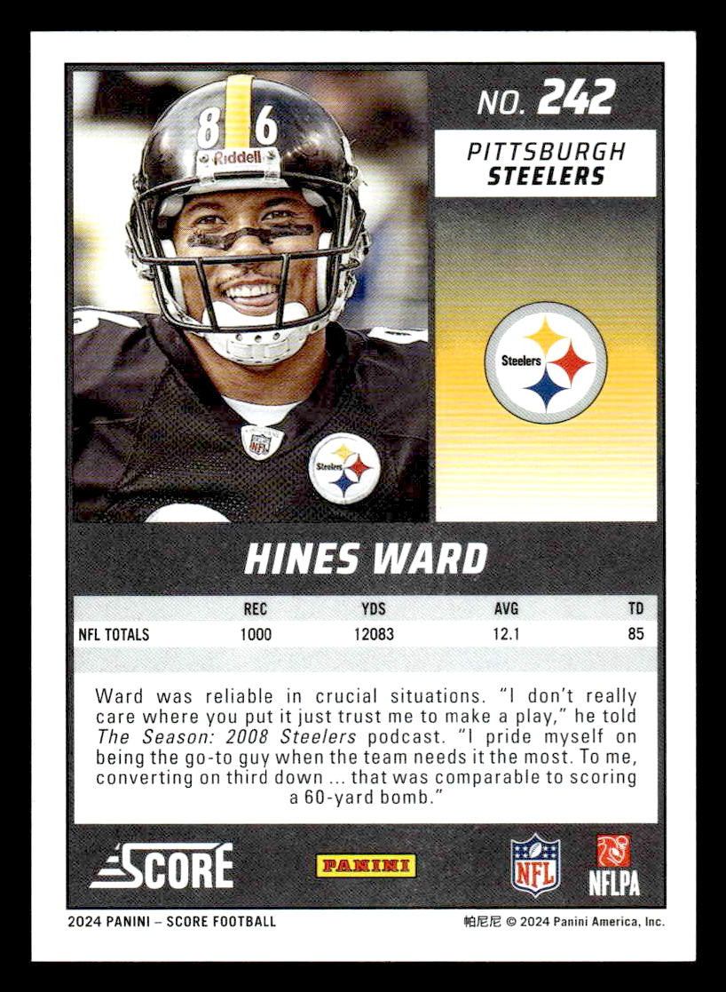 2024 Score #242 Hines Ward Scorecard