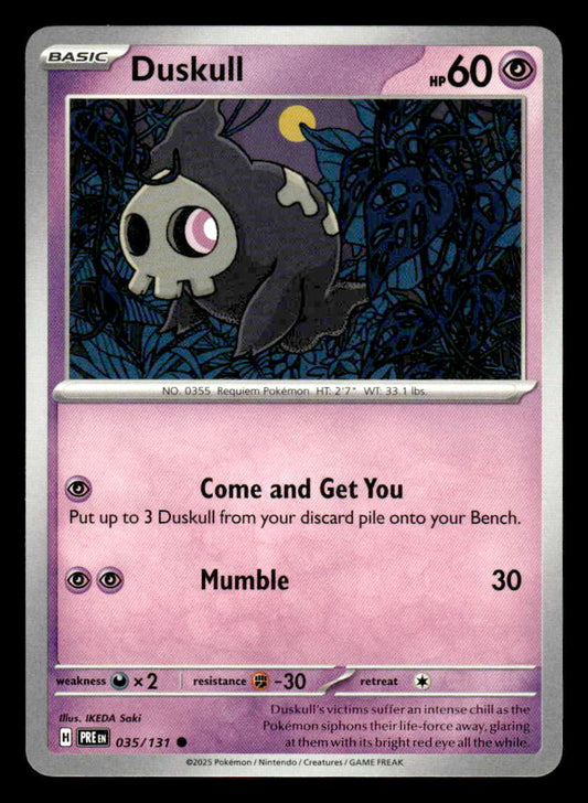 SV: Prismatic Evolutions #035/131 Duskull Common