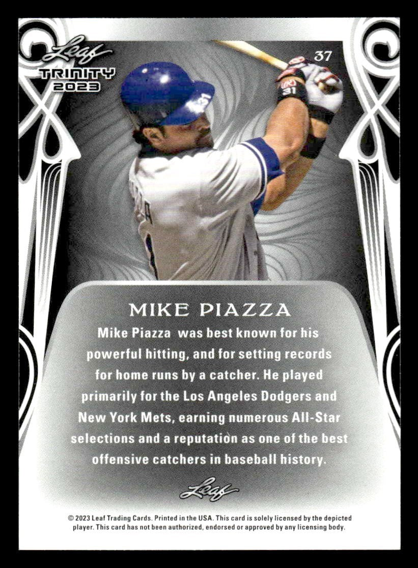 2023 Leaf Trinity #37 Mike Piazza